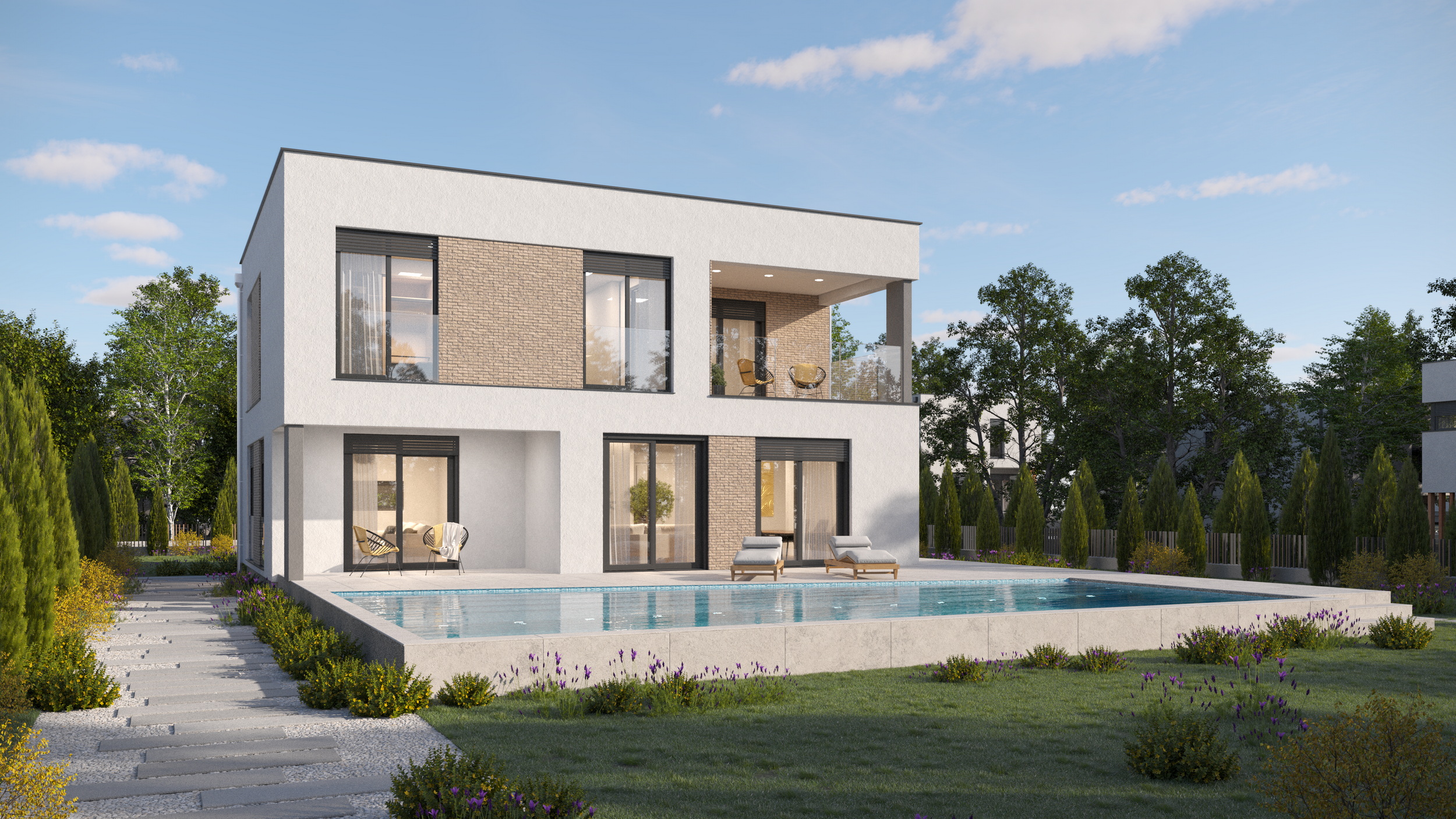 Prefab house Beata – two-story house, 179 m²