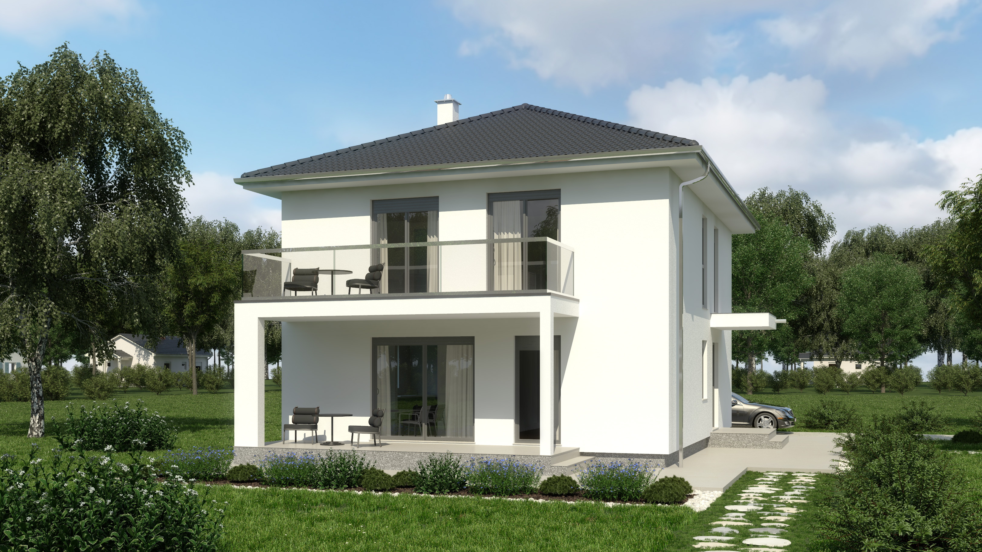 Prefab house Dolores – two-story house, 155 m²