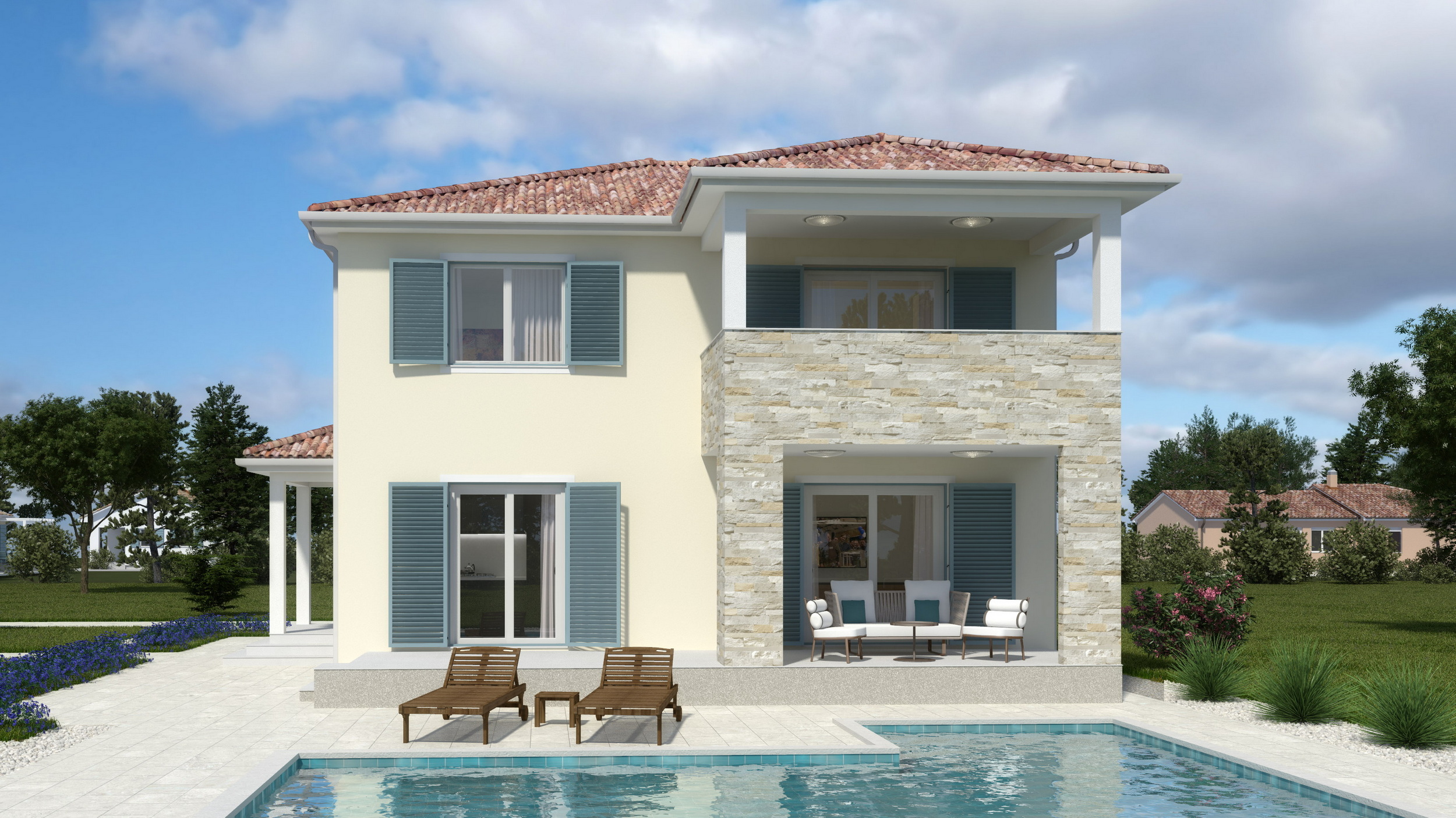 Prefab house Edvina – two-story house, 154 m²