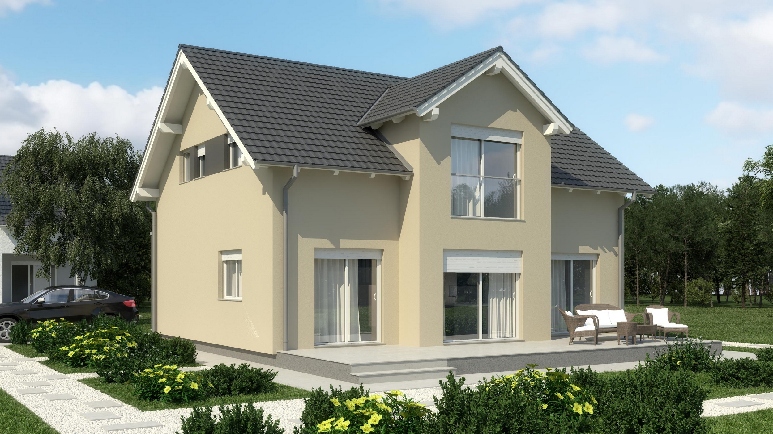 Prefab house Emanuela – with attic, 165 m²