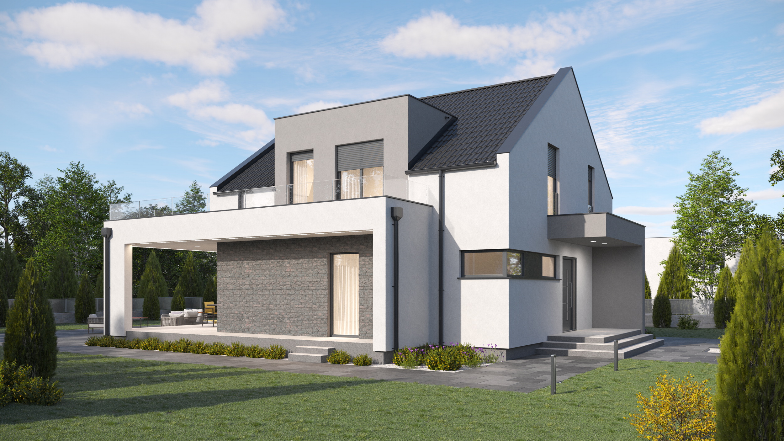 Prefab house Irena – with attic, 177 m²