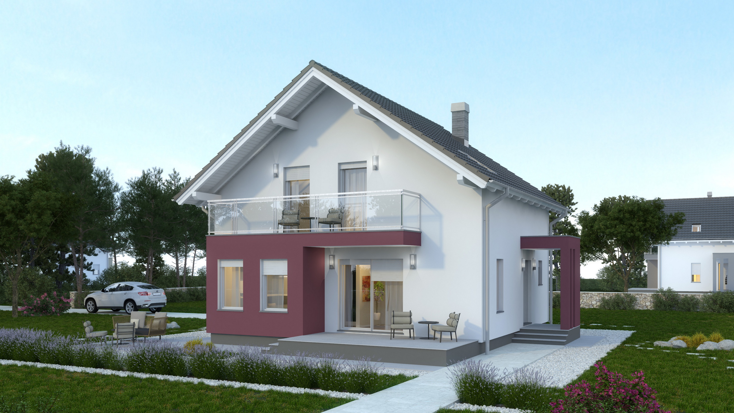 Prefab house Leonida – with attic, 145 m²