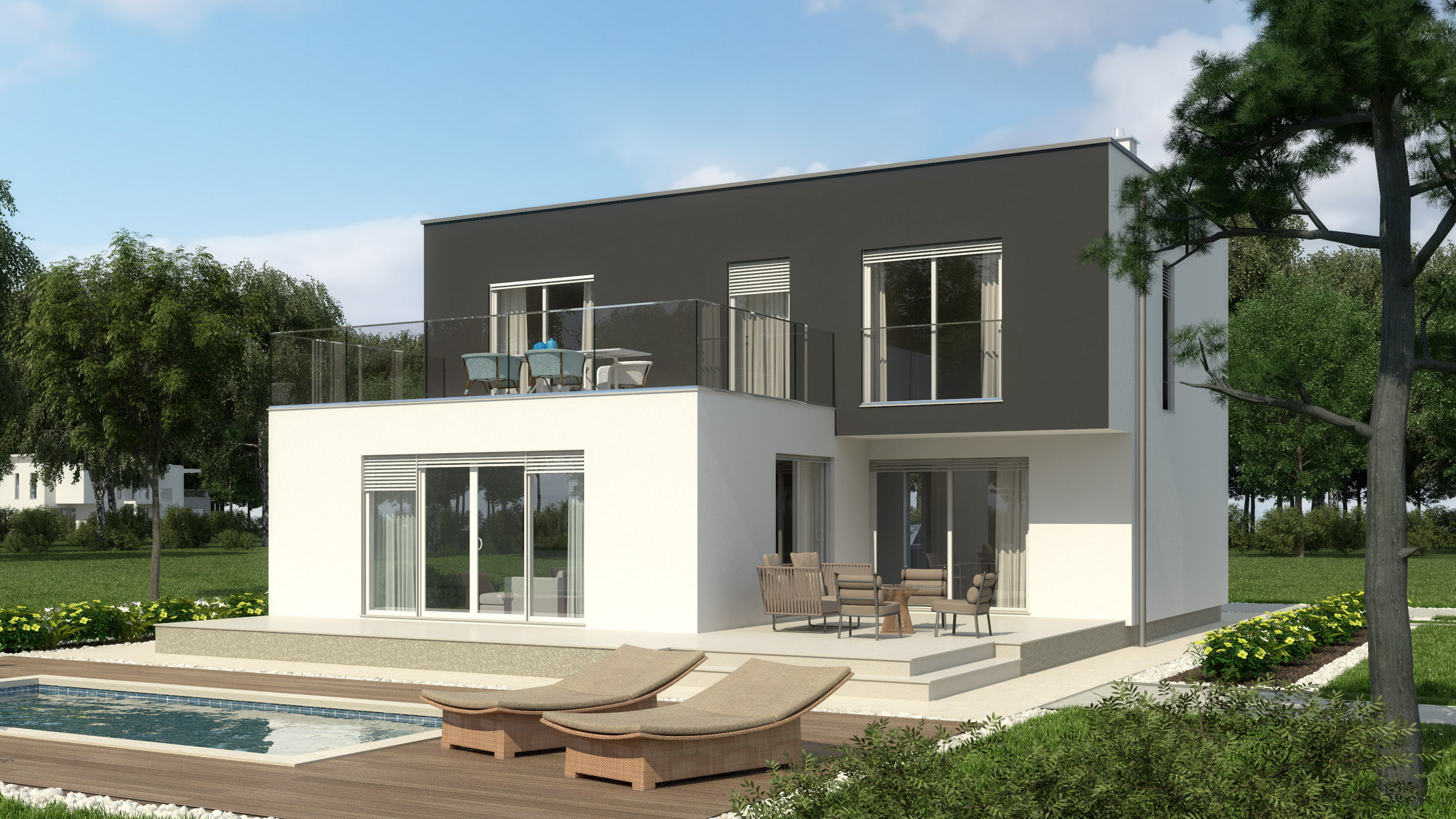 Prefab house Luna – two-story house, 178 m²
