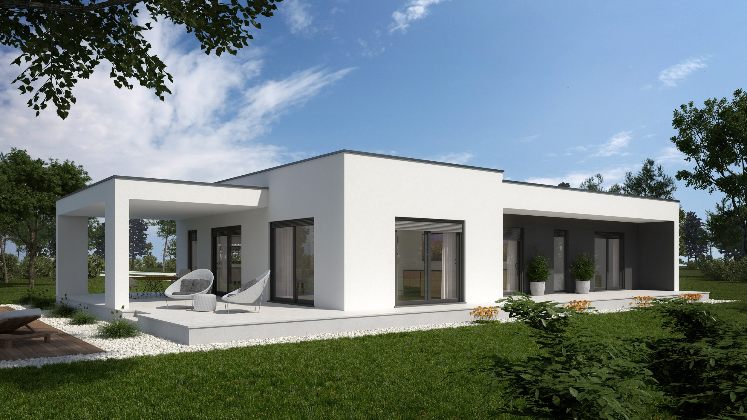 Prefab house Melina – bungalow, 155 m²