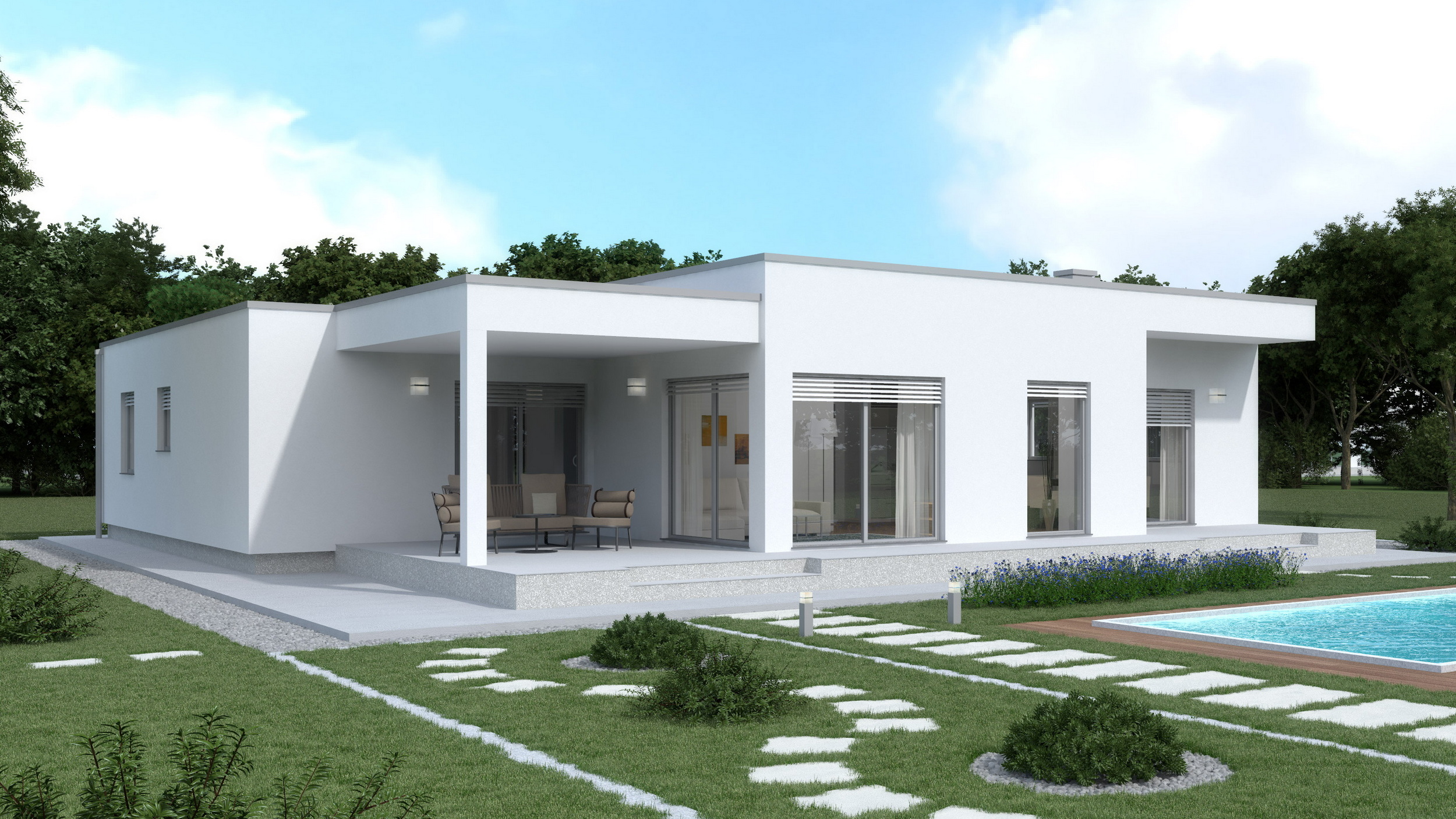 Prefab house Rina – bungalow, 162 m²