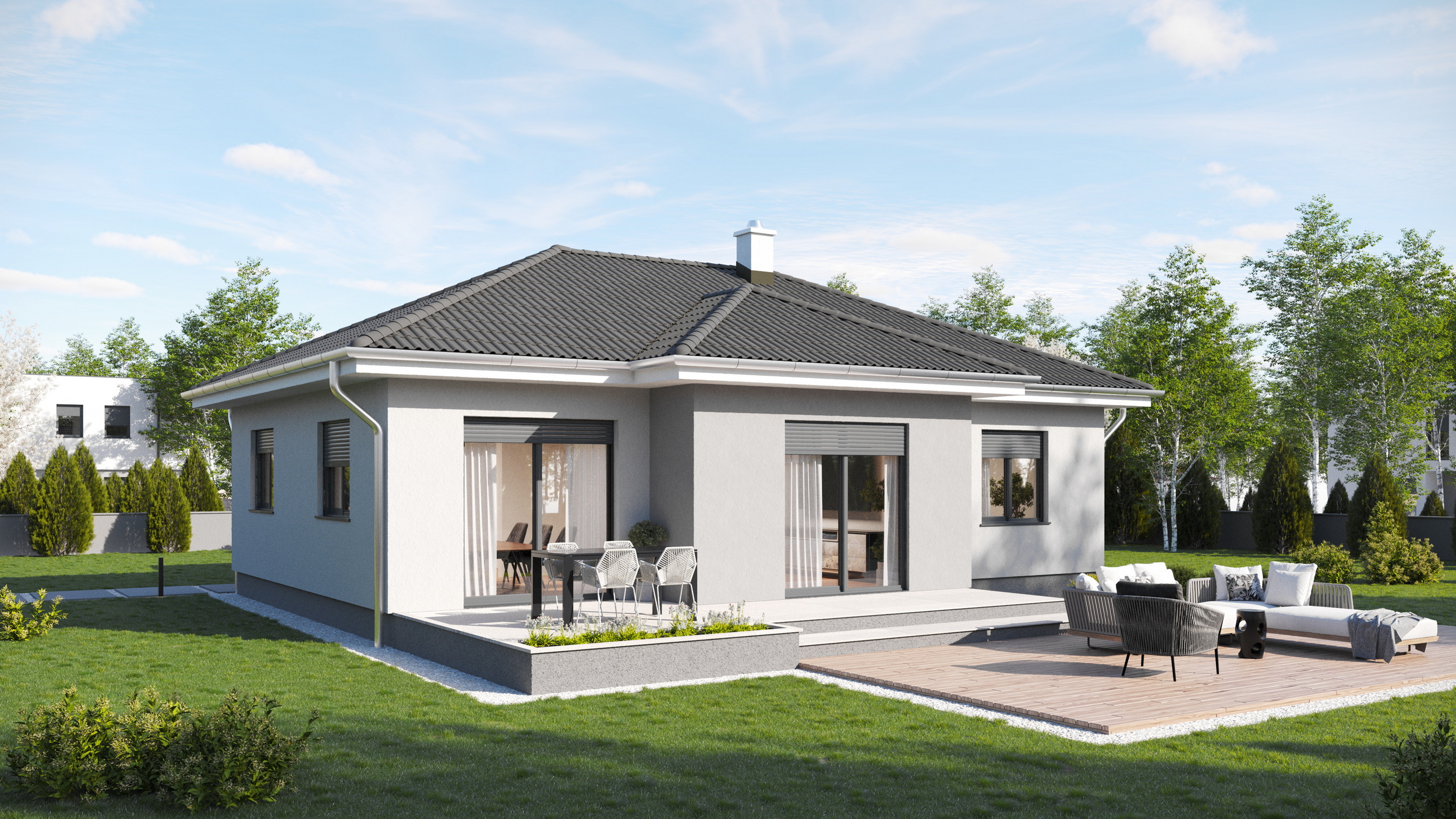 Prefab house Sandra – bungalow, 87 m²