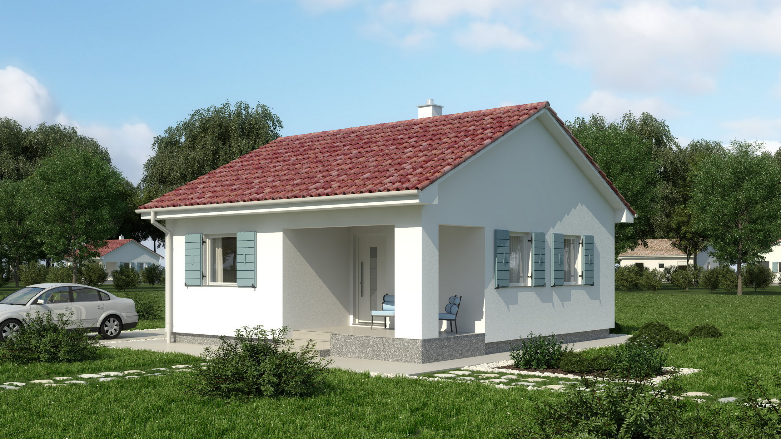 Prefab house Viva – bungalow, 54 m²