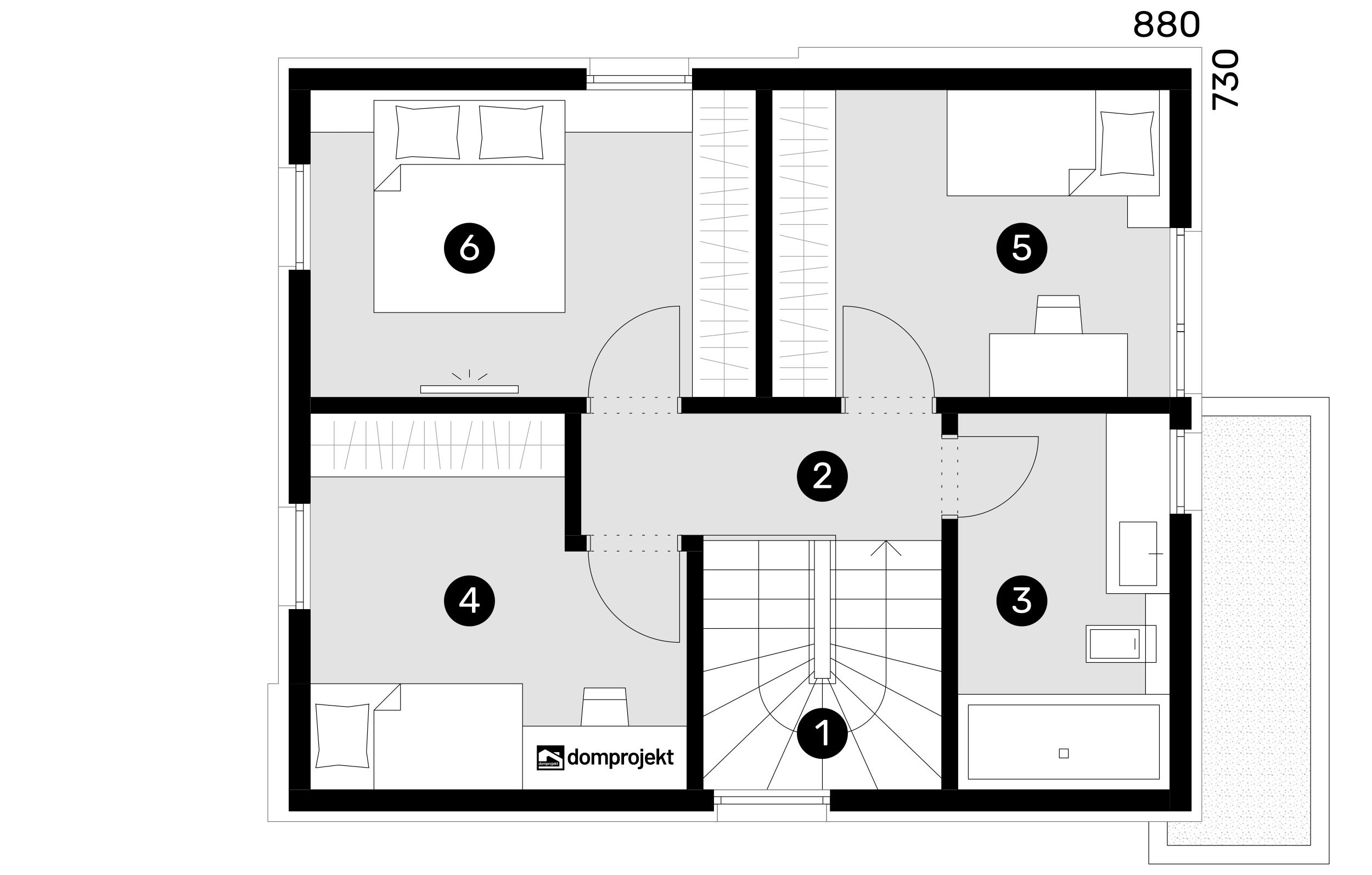 First floor plan – prefab house Vita