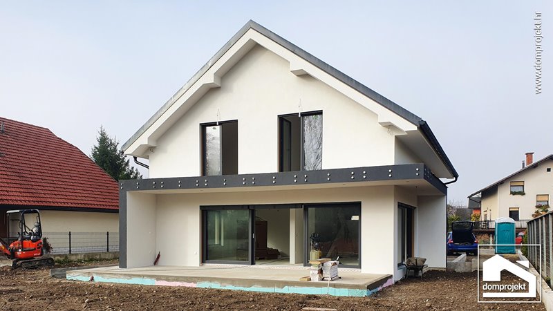 Modern prefab house in Domžale