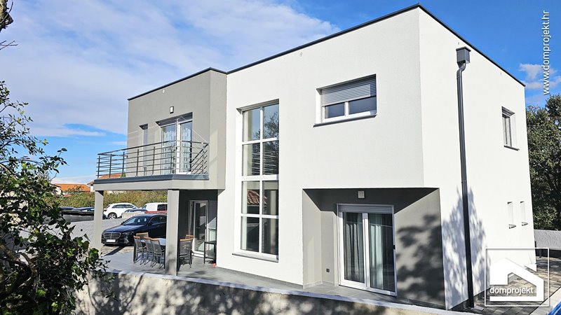 Modern two-storey prefab house in Bilice
