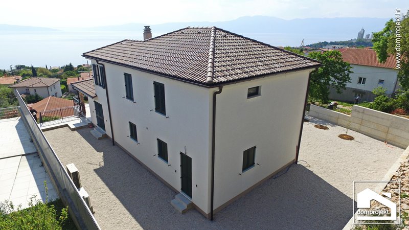 Family two-storey prefab house in Kostrena Sveta Lucija
