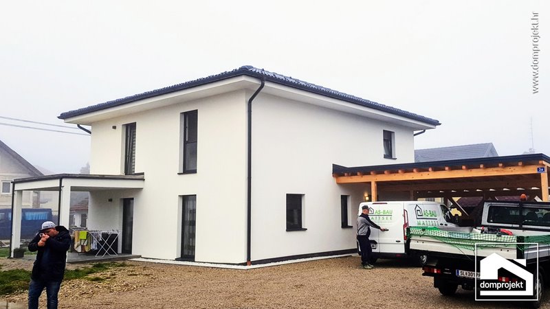 Modern two-storey prefab house in Mattighofen
