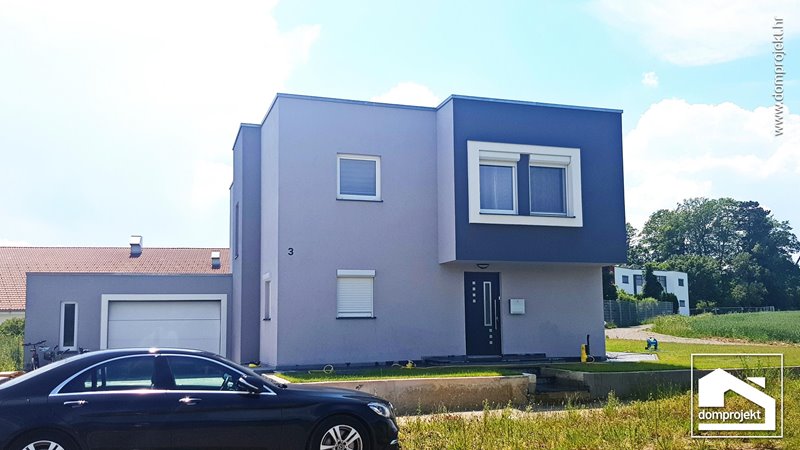 Modern two-storey prefab house in Rosenfeld