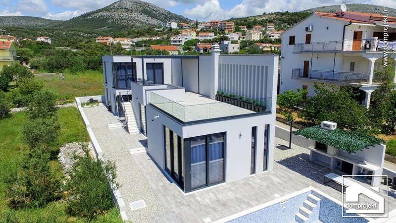 Contemporary two-storey prefab house in Seget Vranjica