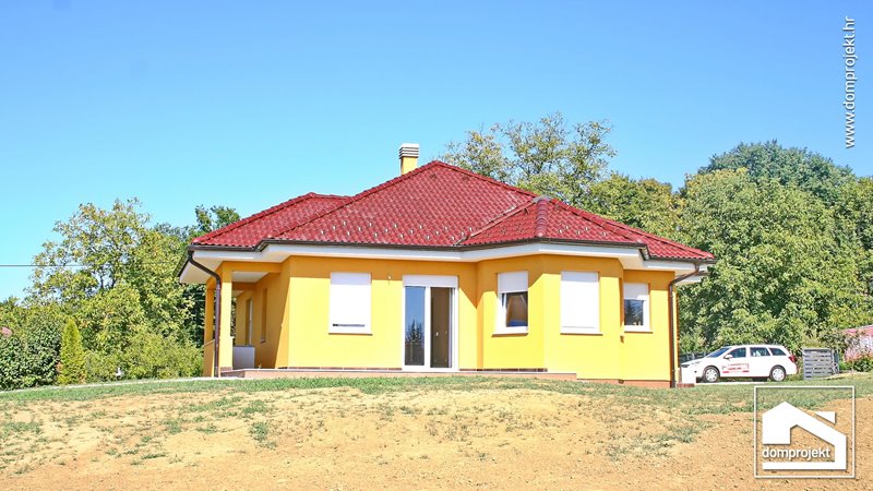 Contemporary prefab bungalow in Križevci