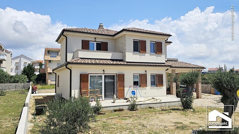Contemporary two-storey prefab house in Novalja