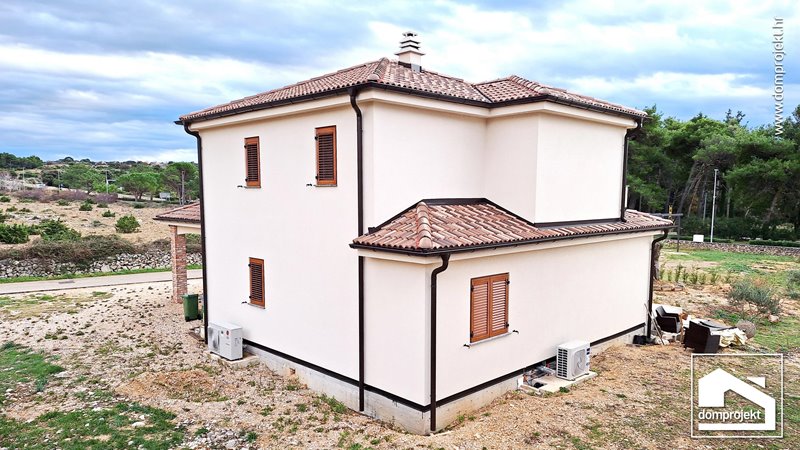 Energy-efficient two-storey prefab house in Novalja