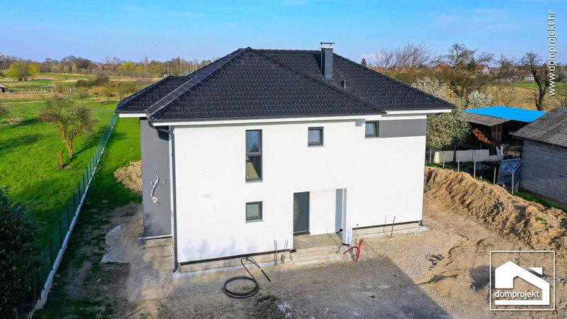 Modern two-storey prefab house in Brezovica