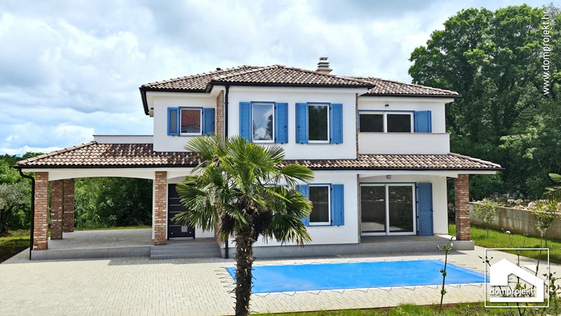 Prefab house with pool in Gabonjin