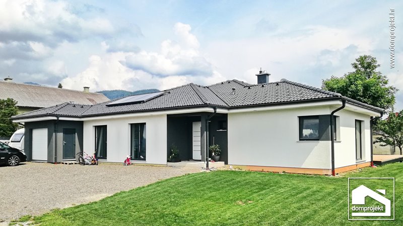 Modern prefab bungalow in Gassing