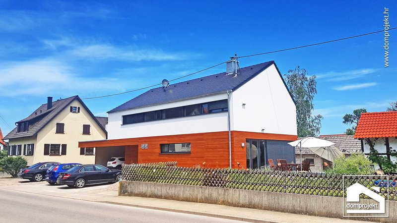 Modern two-storey prefab house in Harthausen