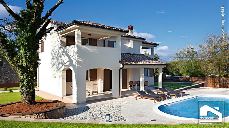 Prefab house with pool in Labin