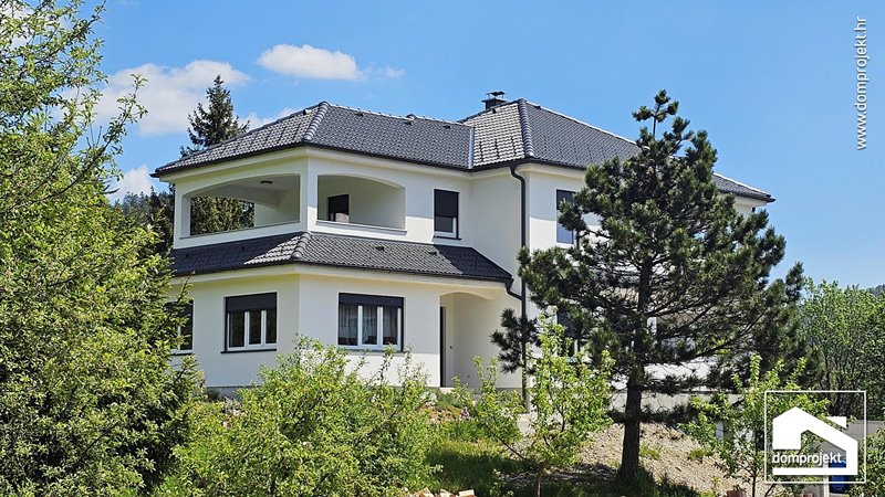 Modern two-storey prefab house in Lokve