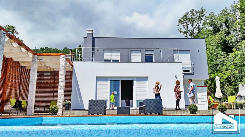 Modern two-storey prefab house in Lovran
