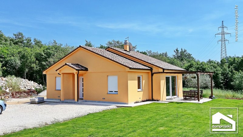 Modern prefab bungalow in Plovanija