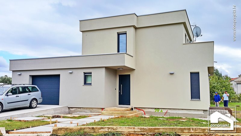 Modern two-storey prefab house in Premantura