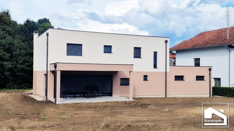 Modern two-storey prefab house in Rakitje