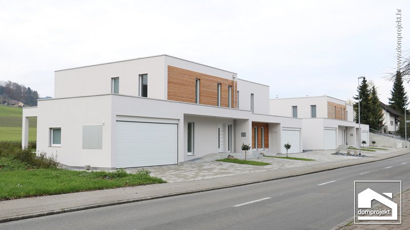 Modern two-storey prefab house in Triengen
