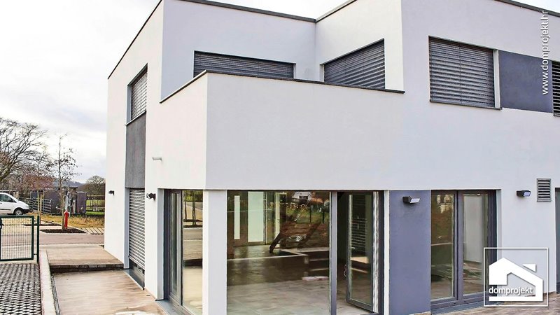 Modern two-storey prefab house in Tuntange