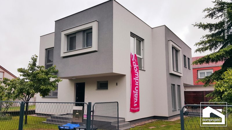 Modern two-storey prefab house in Varaždin