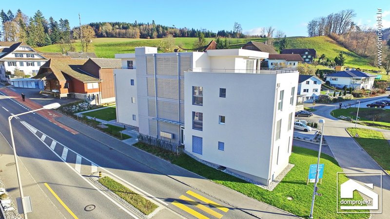 Energy-efficient prefab residential building in Pfaffnau