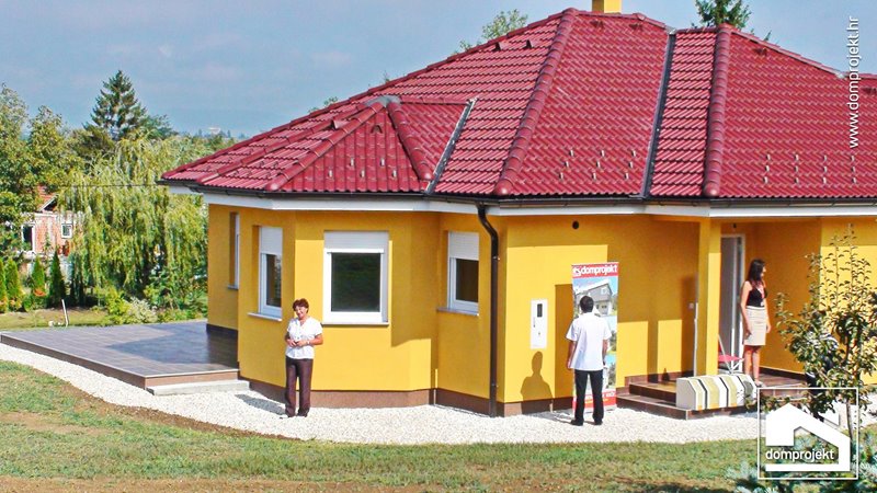 Contemporary prefab house in Križevci
