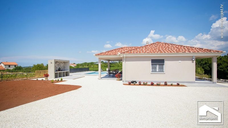 Modern prefab house with pool in Burići