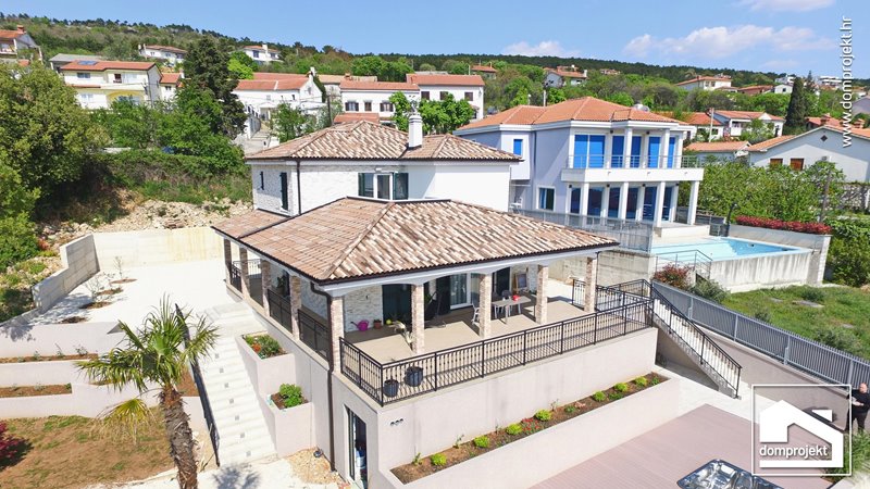 Contemporary prefab house in Kostrena Sveta Lucija