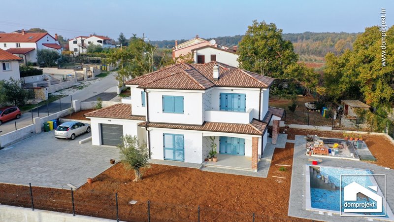 Modern prefab house with pool in Mušalež