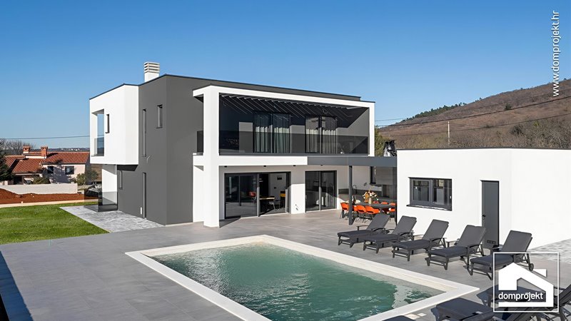 Contemporary prefab house in Labin