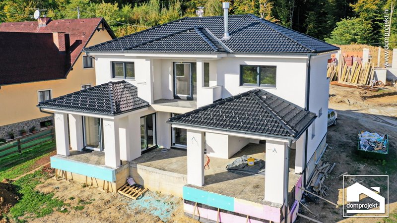 Contemporary two-storey prefab house in Brdovec