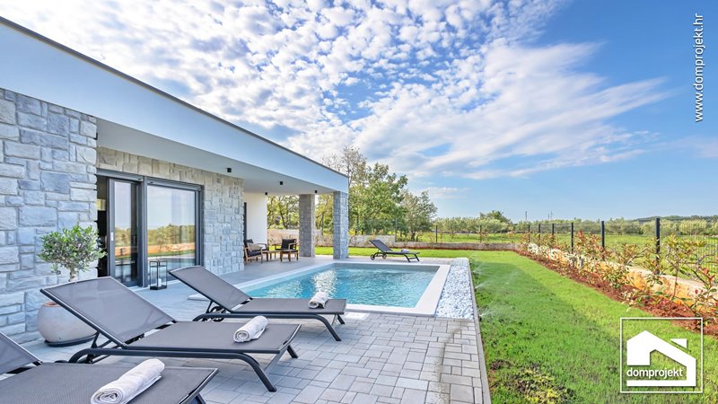 Modern prefab house in Buje