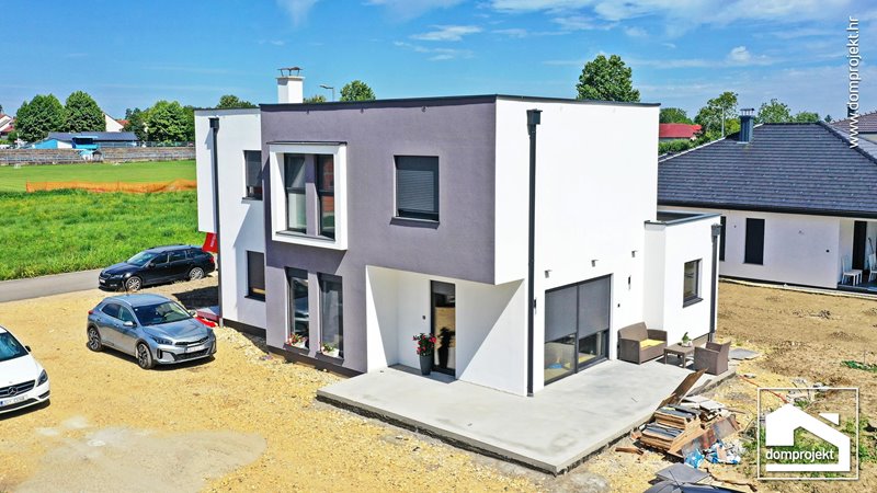 Contemporary two-storey prefab house in Donji Kraljevec