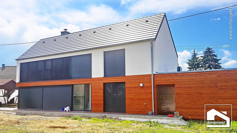 Contemporary two-storey prefab house in Harthausen