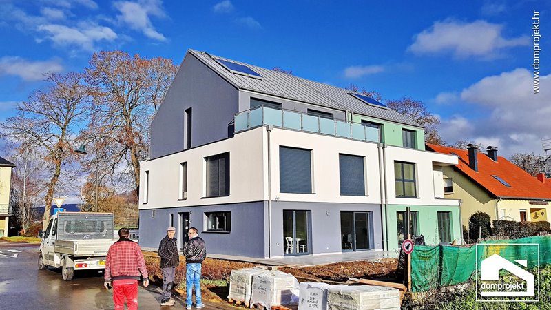 Contemporary prefab house with attic in Hunsdorf