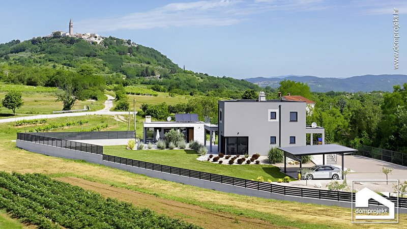 Modern two-storey prefab house in Kukurini