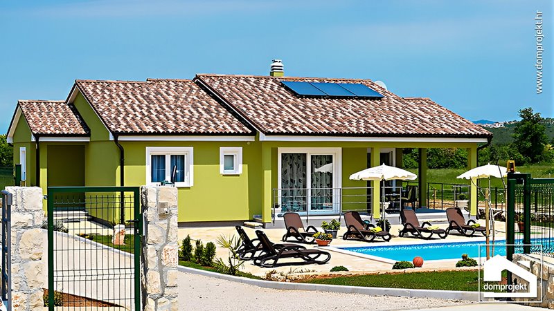 Prefab house with pool in Labin