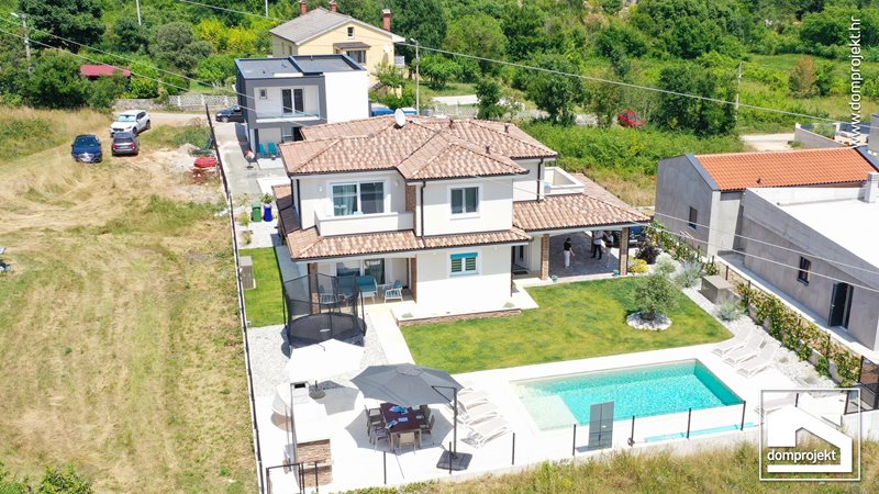 Modern two-storey prefab house in Nedešćina