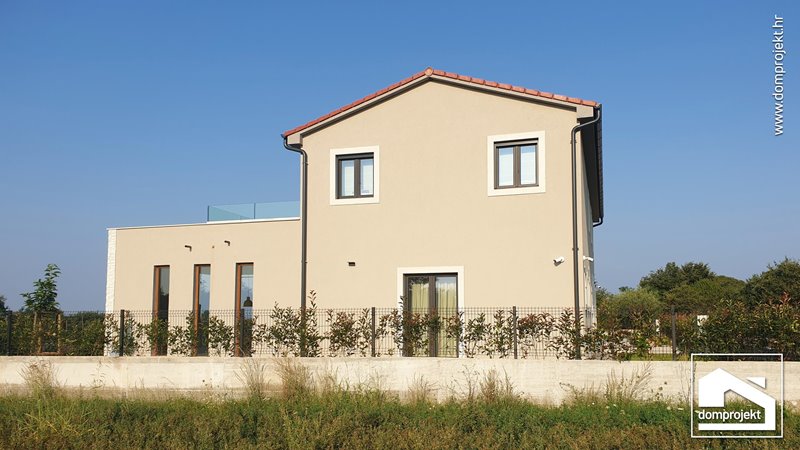 Contemporary two-storey prefab house in Nova Vas