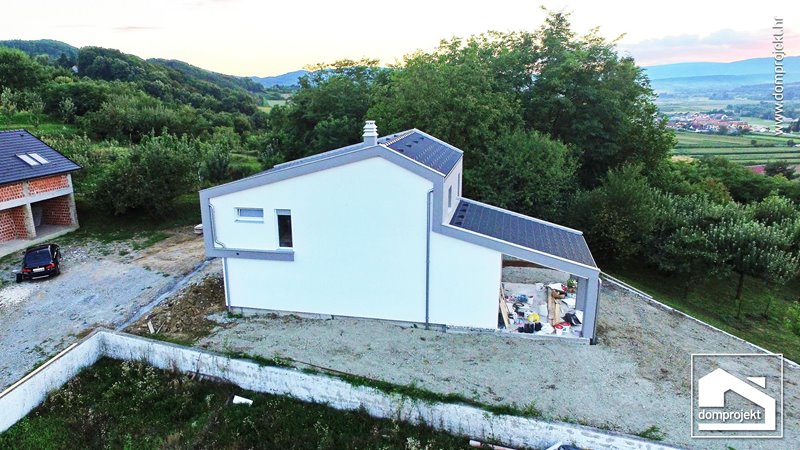Contemporary two-storey prefab house in Požega